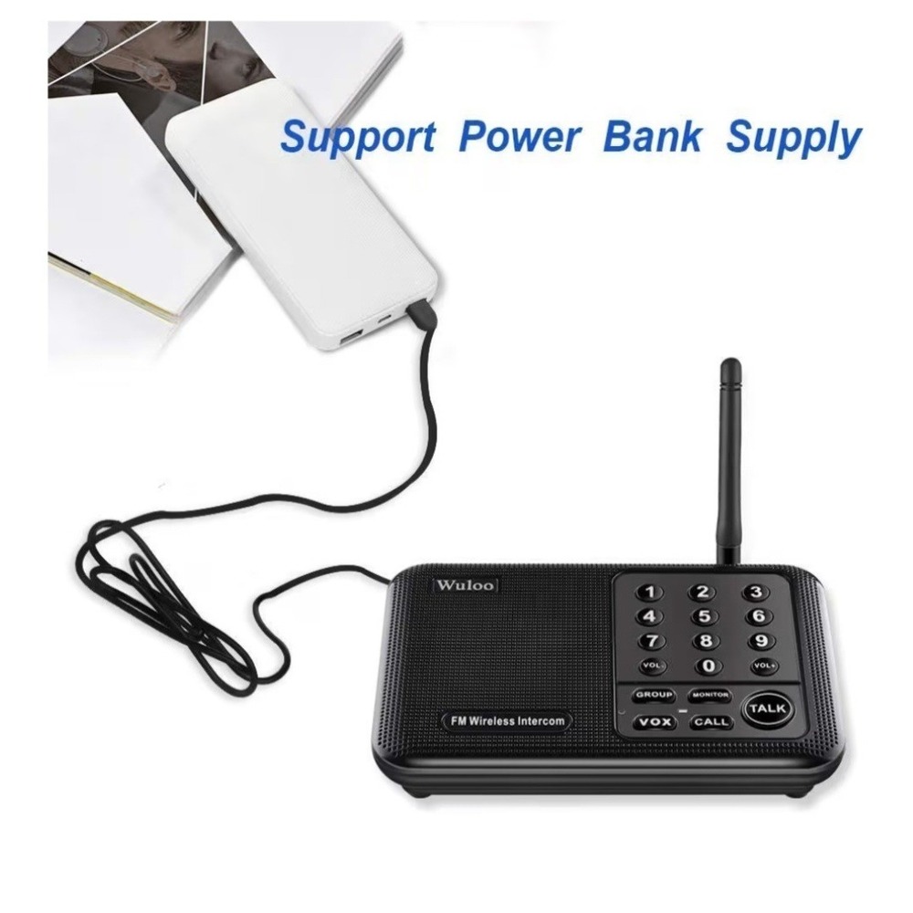 10 Channel Wireless Intercom System for Home Offices House Business Wuloo NEW - Picture 8 of 8